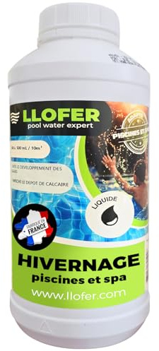 LLOFER - Produit d'hivernage Super - 1L - Effet détartrant, algicide et Anti-moisissures - Hivernage Actif et Passif - Non moussant
