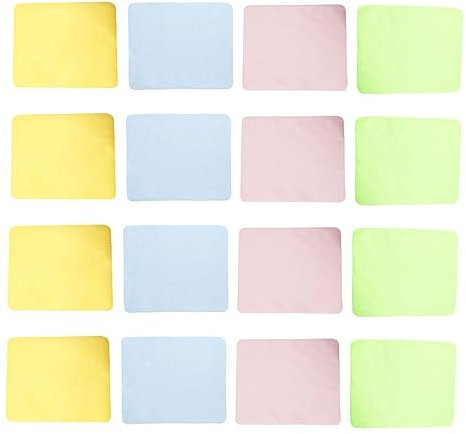 UTHCLO 20pcs Microfiber Cleaning Cloth Double-Sided Lint Wipes for Glasses Screens and Lenses Soft Reusable Quick-Drying for Eyewear and Electronics Mixed Colors