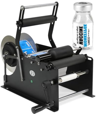 Automatisk Etikettapplikator, Etiketteringsmaskin FöR Rund Flaska, Elektrisk SjäLvhäFtande Etikettapplikator, FöR Plastflaska,110V