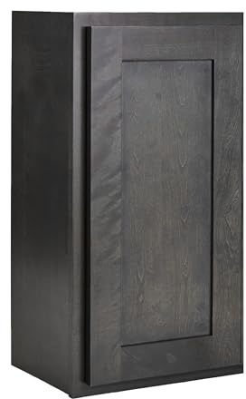 ONESTOCK Madison Gray Shaker Kitchen Wall Cabinet, 18 in. W x 36 in. H x 12 in. D, Ready to Assemble