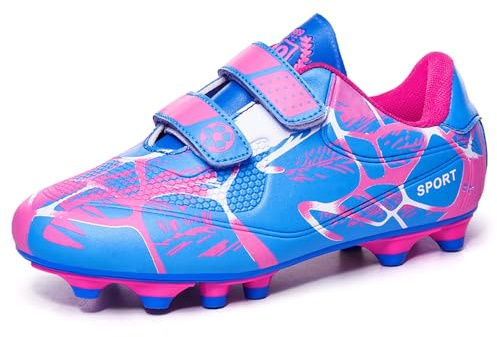 Zapatillas Futbol Niños Niñas Botas Futbol Césped Artificial Tacos 28-37EU | Zapatos de Fútbol Unisex Profesional Zapatos de Entrenamiento Transpirables Tacos de Fútbol Spike Zapatillas de Fútbol