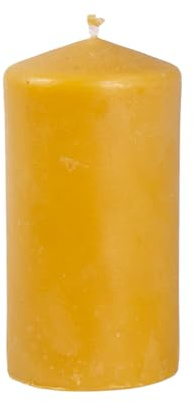 BeesWax – Candele artigianali 100% cera d’api naturale, senza fumo, stoppino in cotone, lunga durata, 6 misure, idea regalo e decorazione, Made in EU (Dimensione L: ca. 13,5 cm x 6,5 cm)