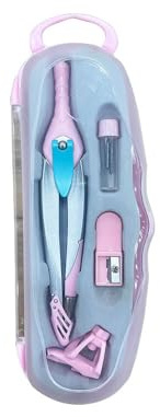 Compas liderpapel lock device con adaptador universal y tubo de minas color rosa claro