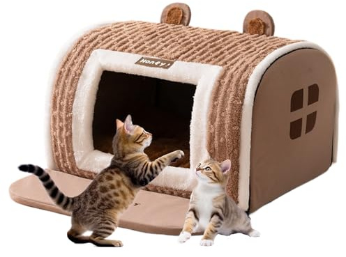 Casa para Perros | Cueva de Descanso Cálida | Refugio Suave para Cachorros | para Mascotas Pequeñas Medianas Perros Cachorros Gatos Hogar Dueños de Mascotas Nuevos