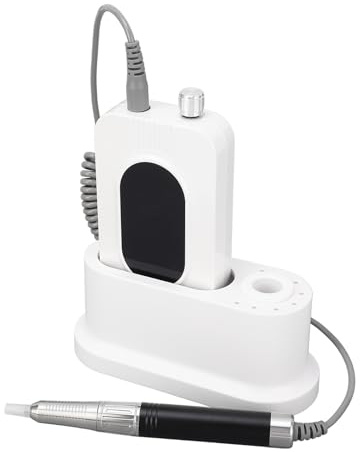 Dioche Trapano per Unghie Ricaricabile, Lucidatura Fine, Design Silenzioso, Efficiente, Lucidatore per Unghie per Manicure con Materiale ABS, Ideale per Salone di Bellezza Domestico,