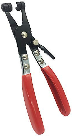 Hose Clamp Plier Auto Repair Tool Swivel Flat Band for Removal and Installation of Ring-Type or Flat-Band Hose Clamps