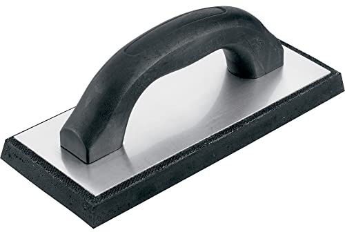 QEP 4 in. x 9.5 in. Molded Rubber Grout Float with Non-Stick Gum Rubber, Black