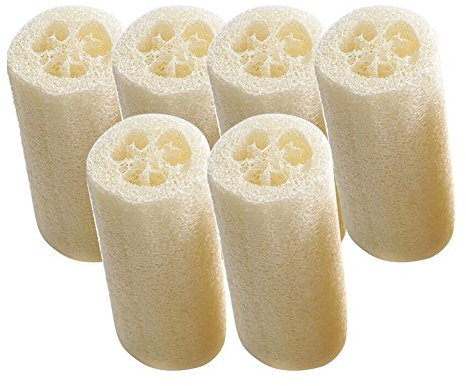 6Pcs Naturale Loofah Luffa Loofa Bagno Doccia Spugna Cucina Cleaing Scrubber Conveniente e Durevole