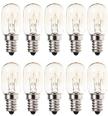 VOANZO 10ST T20 Ugnslampa E14 Saltlampa Kylskåpslampa 15w AC 220V/240V För Mikrovågsugn Kylskåp Himalaya saltlampa Kylskåp Keramisk lampa