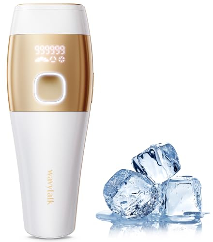 Epilatore Luce Pulsata per Donna e Uomo, Epilatore Laser con Raffreddamento Ghiaccio per Quasi Indolore e Risultati Duraturi, 24J Alta Energia Epilazione IPL per Viso/Schiena/Bikini/Corpo (Bianco)