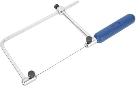 da Traforo, Telaio per con Lama, Seghetto a U, Kit da Taglio, Utensile da Taglio Regolabile, Telaio per a U con 6 Lame a Spirale (ASB400)