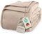 LAYNENBURG Premium Baumwolldecke 220x240 cm - Oeko-TEX 100 - Baumwollmix Kuscheldecke - Decke als Wohndecke, Sofa-Decke & Couchdecke - Wolldecke kuschelig-warm aus Baumwolle (beige)
