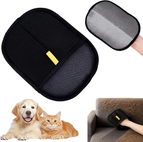 Générique Gants Antistatiques Pour Poils D'animaux | Pet Grooming Gloves For Pet | 2025 Nouveau Déménagement De Cheveux Pour Animaux De Compagnie Glove - Pets Double-Sided Pet Grooming Gloves
