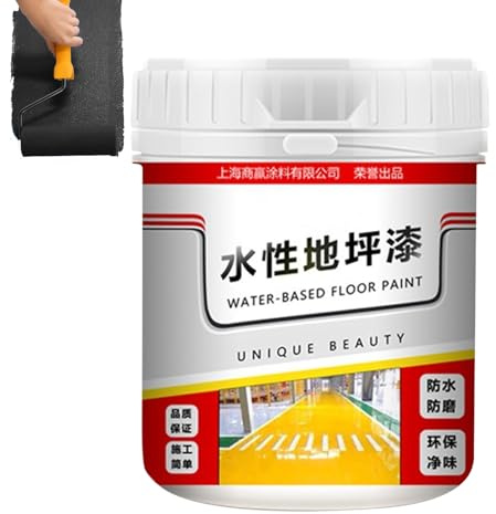 Golden Silk Matt Water-Based Floor Paint - Quick-Drying Non-Slip Water- Floor Paint | Concrete Floor Paint for Garage Floors and Parking Places