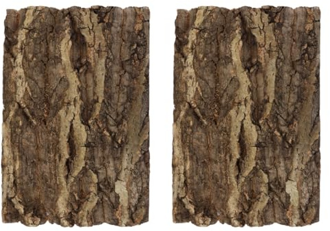 Namvo st. naturlig korkbarkplatteterrariumdekor för orm, ödla, sköldpadda, reptil, gömställe och klätterplattform för vivarium, landskapsarkitektur 20x30cm