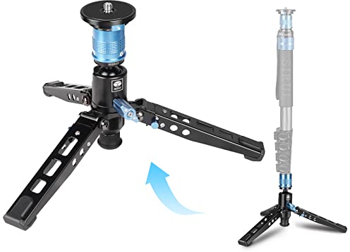 SIRUI P-36 Kit, Aluminium Stativsockel und Adapter, Einbeinstativsockel mit Schnellverschluss, passend für SIRUI AM-306M, AM-326M, P-306, P-326 Einbeinstativ (nur Stativsockel und Adapter)