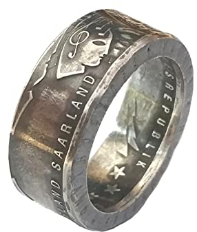 Münzring 10 Euro 2007 650 Jahre Saarland Silber 925er Größe 56 bis 74
