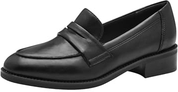 Tamaris Mocasines Veganos para Mujer, Negro Mate, 37 EU