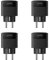 Anker SOLIX Smart Plug für Balkonkraftwerk, Solarbank 2 Serie, WLAN, Bluetooth, Präzise Stromlasterkennung, Spart Stromkosten, Plug&Play, Fernbedienung, 2500W Max Last, Solarenergie zuhause, 4er-Pack