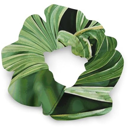 Hair Bands Large Intestine Hair Ring Women Grace Fat Intestines Elasticity Head Rope Palm Tree Leaves Hair Bands for Women Ponytail Hair Ties Hair Accessories