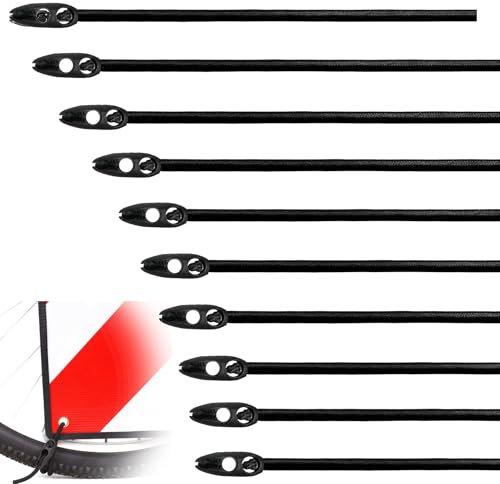 GUOYOU 10 Pezzi Corda Elastica,Cinghie di Fissaggio Elastici 50Cm per Teloni Cartello Carichi Sporgenti Cinghia per Bicicletta Ragni Elastici Militari,per Biciclette Motociclette