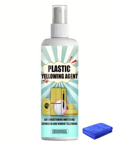 Toalettfläckborttagningsmedel & Plastgulningsborttagningsmedel - Professionell Heavy Duty Whitening Spray Toalettsitsar Luftkonditionering Och Hushållsapparater Snabbverkande Allrengöringsmedel(1pc)