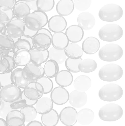 Perles de Verre Ignifuges 16-19mm, Sachet de 1kg pour Décoration | Verre, Usage Polyvalent, pour Aquarium et Arrangements Végétaux, Convient Bassins Intérieurs