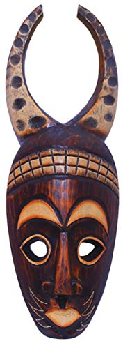 Woru Maske Naledi 50 cm, Holz-Maske aus Bali, Wandmaske, Wand-Dekoration, Asia-Deko