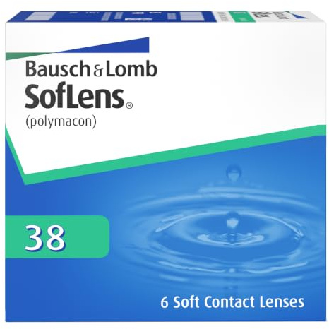 SofLens 38 Reemplazo mensual | Bausch + Lomb | Esférica | 6 Lentes | BC 8.70 mm | DIA 14.0 | -5.00 dioptrías