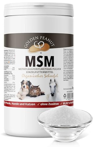 Golden PEANUT MSM pulver 99,9 % renhet svavel utan sprinkler 1 kg