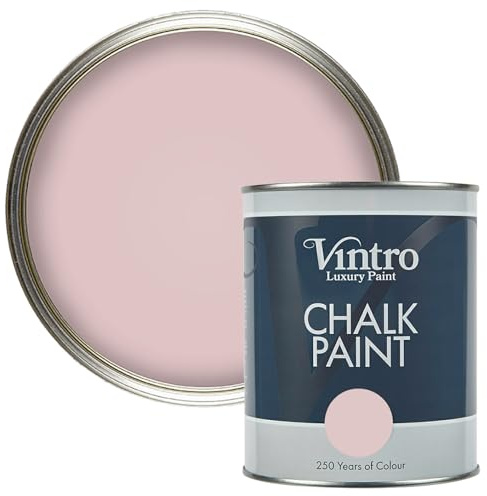 Vintro | Chalk Paint | Furniture Paint | Shabby Chic | Upcycle | Decorate | Ultra Matt Finish | 1 Litre (Madame de Pompadour)
