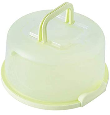 Contenitore rotondo con manico adatto per torte piccole di diametro 20,3 cm (verde)