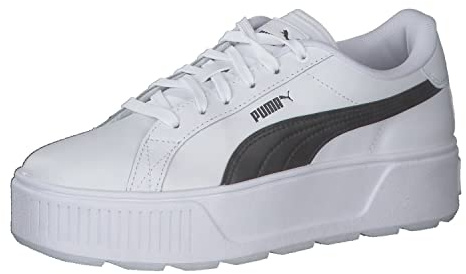 PUMA Women Karmen L Baskets, Puma White Puma Black, 37 EU
