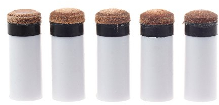 Billard-Queue-Spitzen, Ersatz, 13 mm, harte Billardqueue-Spitzen, Snooker-Queue-Spitze, Messing, Schraubstäbe mit Pool-Queue-Stockhülsen für Snooker-Queues, 5 Stück