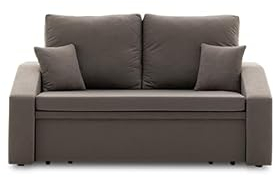Sofini Sofa Hewlet mit Schlaffunktion! Best Schlafsofa! 2- Sitzer Sofa! Polstermöbel mit stauraum. Schlafsofa mit schlaffunktion und Bettkasten. Kleines Sofa! (MIKRO 27)