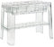 YQCXG Sgabello da Doccia in Acrilico, Panca da Doccia Trasparente con Contenitore, Sgabello da Bagno in plastica Antiscivolo Impermeabile, poggiapiedi Spesso per Bagno, Soggiorno, Camera
