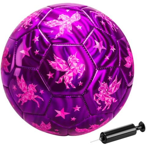 INPODAK Kids Football Small Soccer Ball for Childs 3-12 with Pump Mesh Bag | Children Footballs Small Ball for Kids Indoor Outdoor Garden Yard Training Football Gifts for Girls Boys Christmas Easter