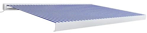 Kassettmarkis med motor 450 x 300 cm – pulverlackerad aluminium och PU-belagt markistyg – perfekt för terrass och trädgård – hållbar och väderbeständig