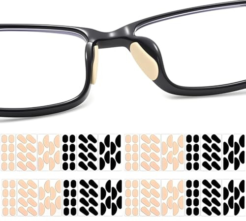 EVA Foam Nose Pads for Glasses,96 Pairs Non-Slip Glasses Nose Pad Cushion,Soft NosePads for Eyeglasses,Hypoallergenic and Lightweight.(Skin Styles)