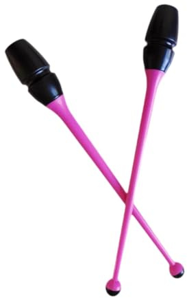 Baoblaze Clavette per Ginnastica Ritmica collegabili, 45,5 cm, Professionali, Attrezzatura per l'allenamento di Ginnastica, Accessori per la Danza per, Rosa