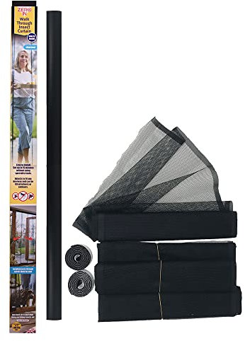 The Buzz STV231 Rideau Anti-Insectes pour Porte, Noir, 5 x 8.19 x 10.4 cm