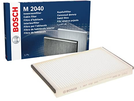 Bosch M2040 Filtro de Habitáculo Estándar - Filtro de Repuesto - Eficaz Contra Polen y Polvo, para un Aire más Limpio en el Vehículo
