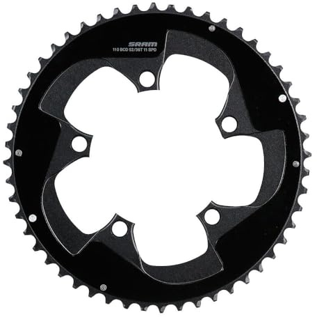 SRAM Red 22 52T x 110mm BCD YAW Chainring with Two Pin Positions, B2