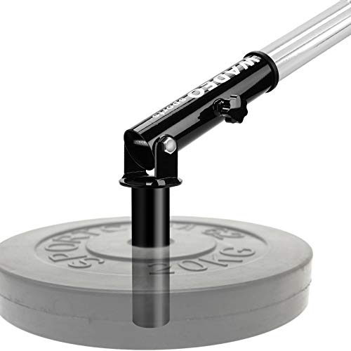 WADEO Landmine 360°-T-Bar Drehgelenk, Langhantel T-Bar Row Plattform Pfosten Einsatz Landmine Für Landmine Muskel Training Kreuzheben Bein Squat Workout Rückenübung