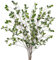 Sggvecsy Künstliche Ficus-Zweige, künstliche Ficus-Zweige, Spray, grüne Eukalyptus-Zweige, künstliche grüne Stiele, künstliche Ficus-Zweige, Pflanzen für Zuhause, Büro, Hochzeit, Vase, Füller,