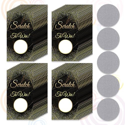 24 Stück DIY Rubbelkarten, Rubbelkarten Selbst Beschriften, Grußkarten, Rubbellos Geschenkideen, Hochzeiten Einladungen, für Geburtstag, Party, Valentinstag