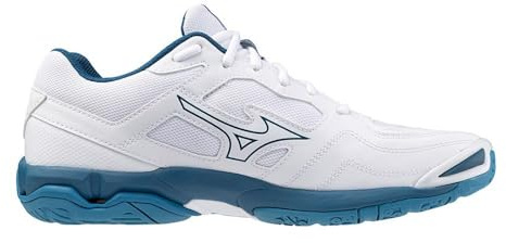 Mizuno Wave Phantom 3, Scarpa Pallamano (White/SailorBlue/Silver, Sistema Taglie Calzature EU, Adulto, Numero, Media, 42)