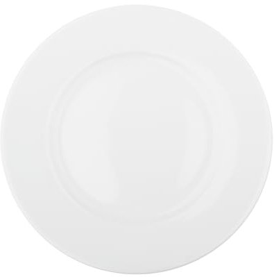 Glim&Glam White Porcelain Dessert Plates Crockery Rim Salad Side Plate Set 7.5 Restaurant Catering (6)