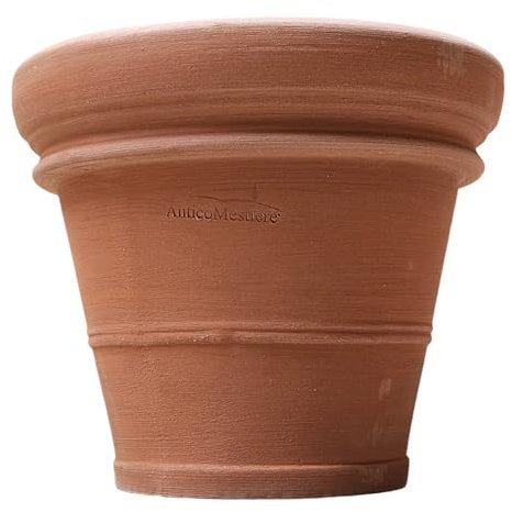 Blumentopf Terrakotta Pflanzgefäß Liscio Toscana limoni Toscana -Italienische Handarbeit- 25cm - 40cm ABSOLUT FROSTFEST Italienisches Terracotta (Liscio Toscana, 45cm)
