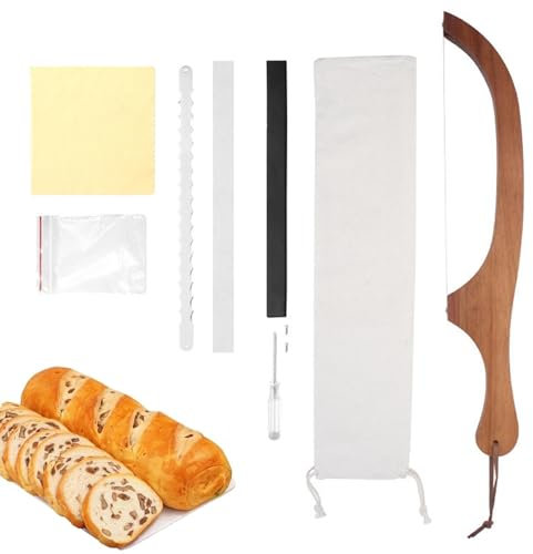 Trancheuse à au levain, coupe-| Outil de notation de pâte en bois | Scie à Toast pour Sandwich en acier inoxydable, outil de notation de pâte dentelée amovible pour le, la pâtisserie et le gâteau